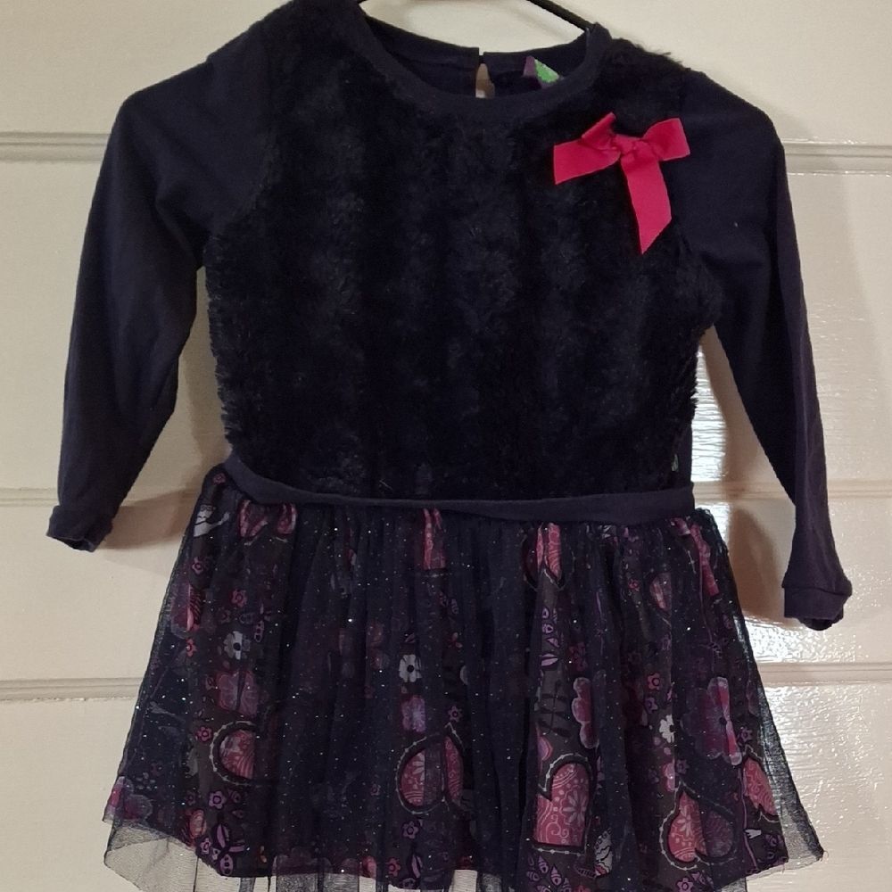 Dollie & Me Black Dress with Pink Accents (CHI111)